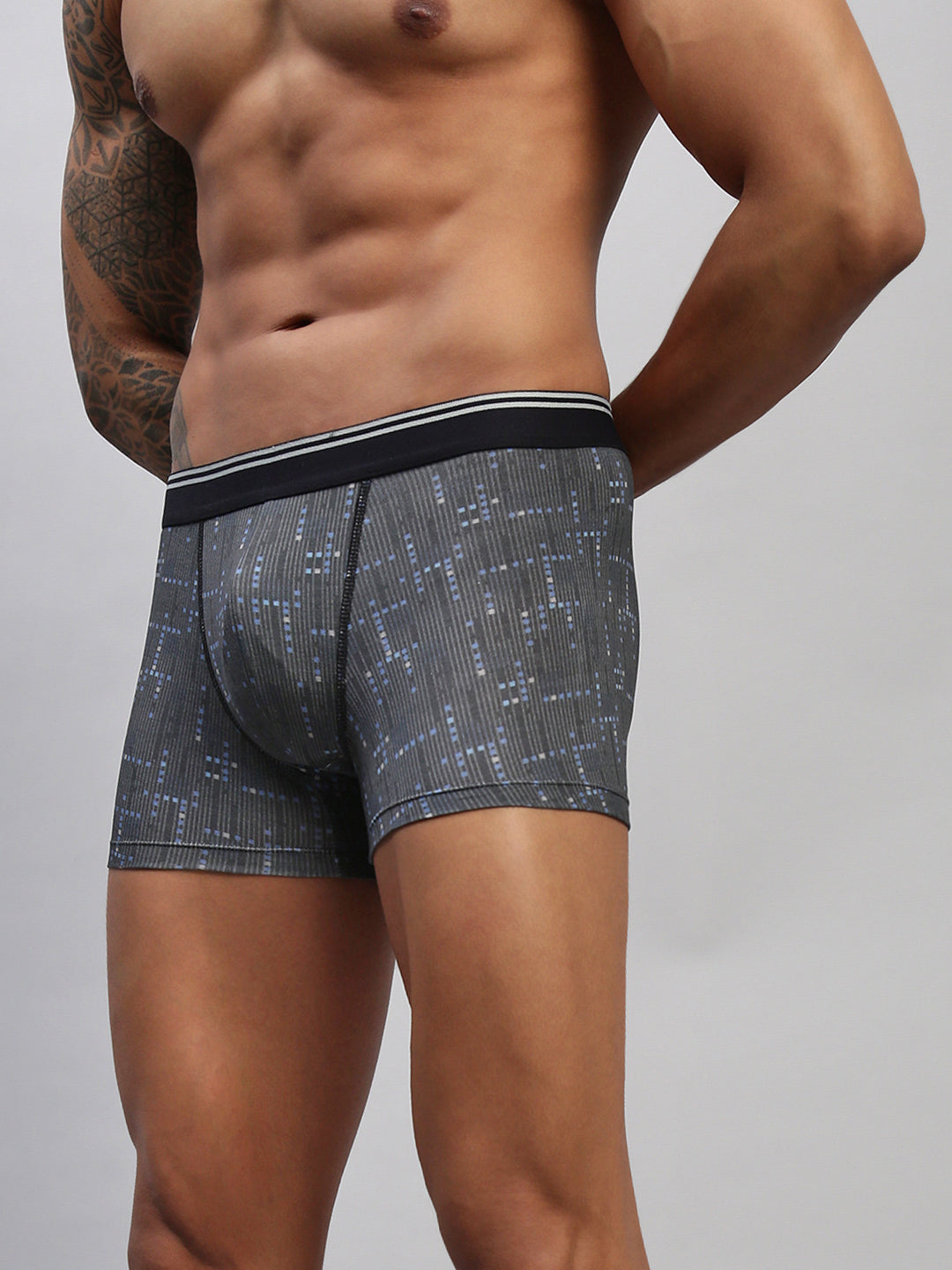 Men Abstract Modal Printed Trunks