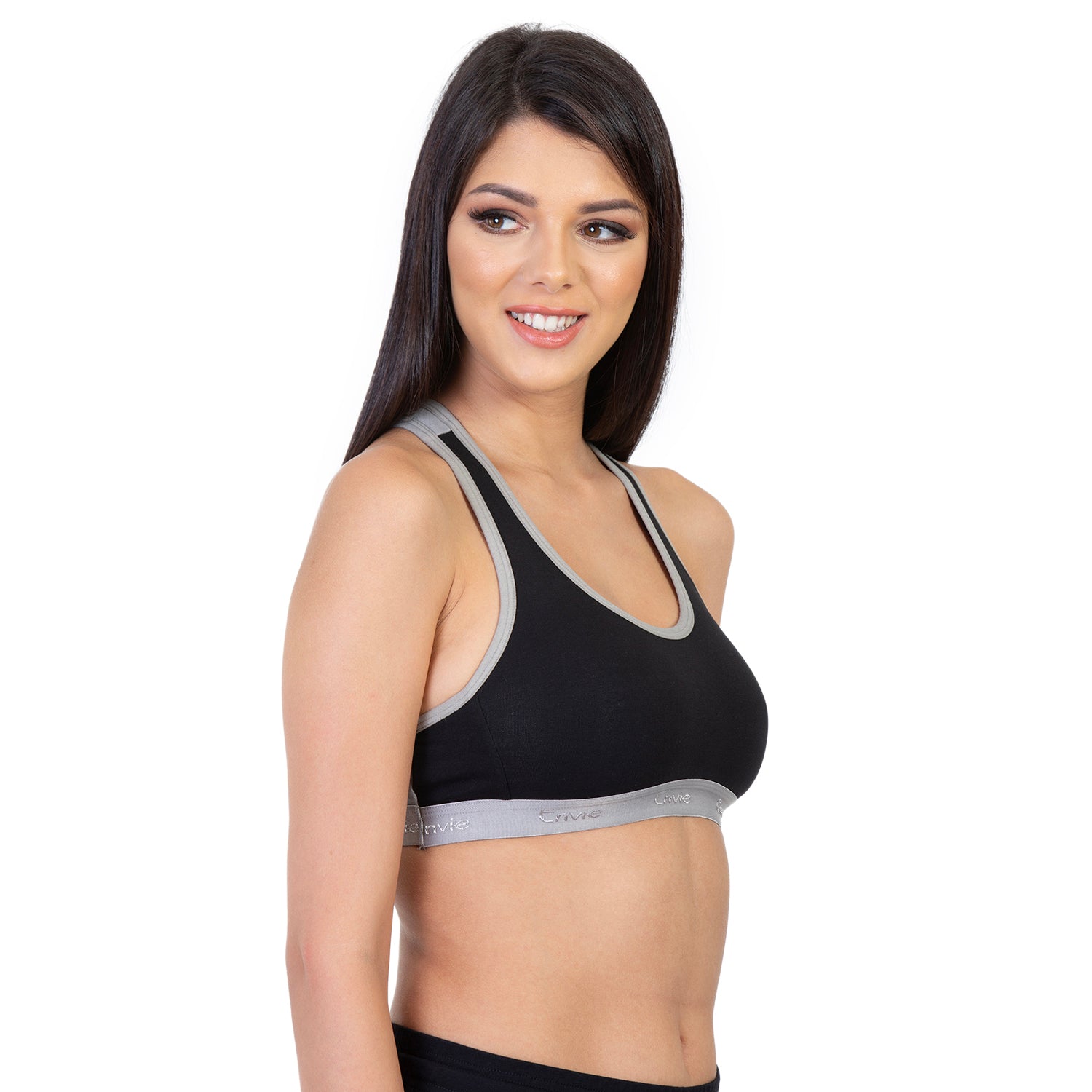 Non-Padded Non-Wired Full Coverage Sports Bra