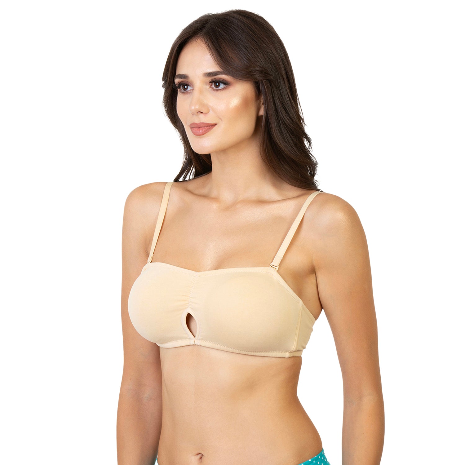Non-Padded Non-Wired Medium Coverage Bandeau Bra