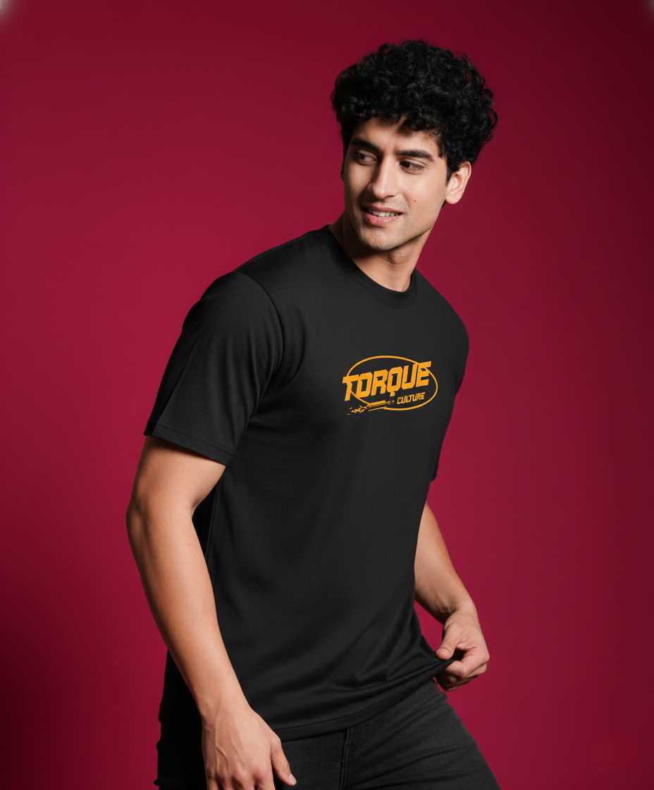 Men Round Neck Cotton T-Shirt