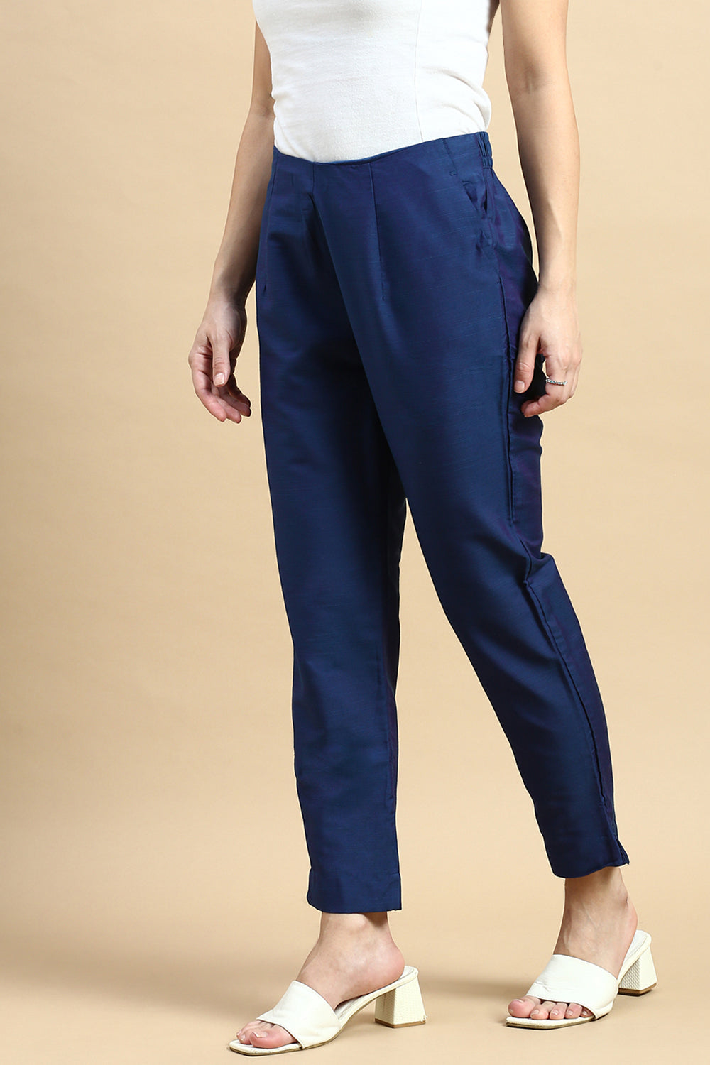 Women Teal Festive Pants