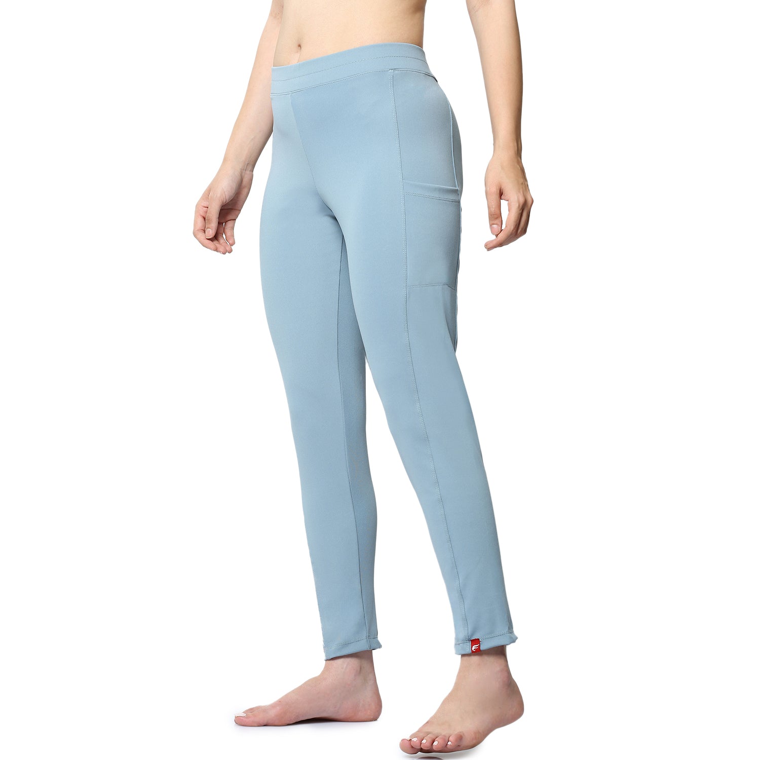 Women Blue Ankle Length Yoga Pant