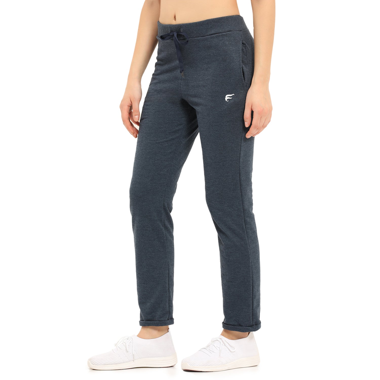 Women Navy Ankle Length Track Pant
