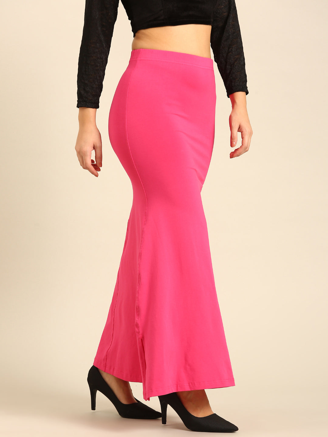 Women Pink Saree Shapewear