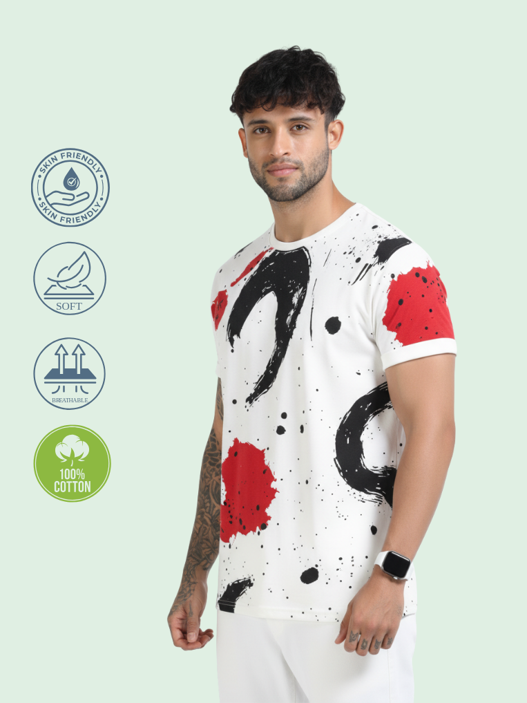 Men All-Over Cotton T-Shirt