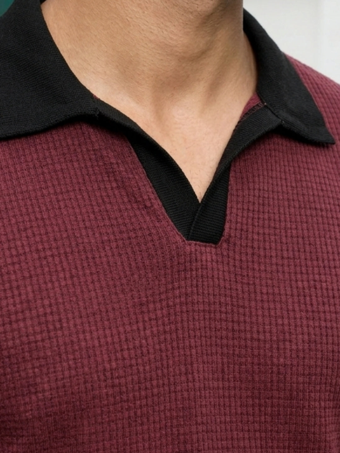 Men Wine Polo T-Shirt