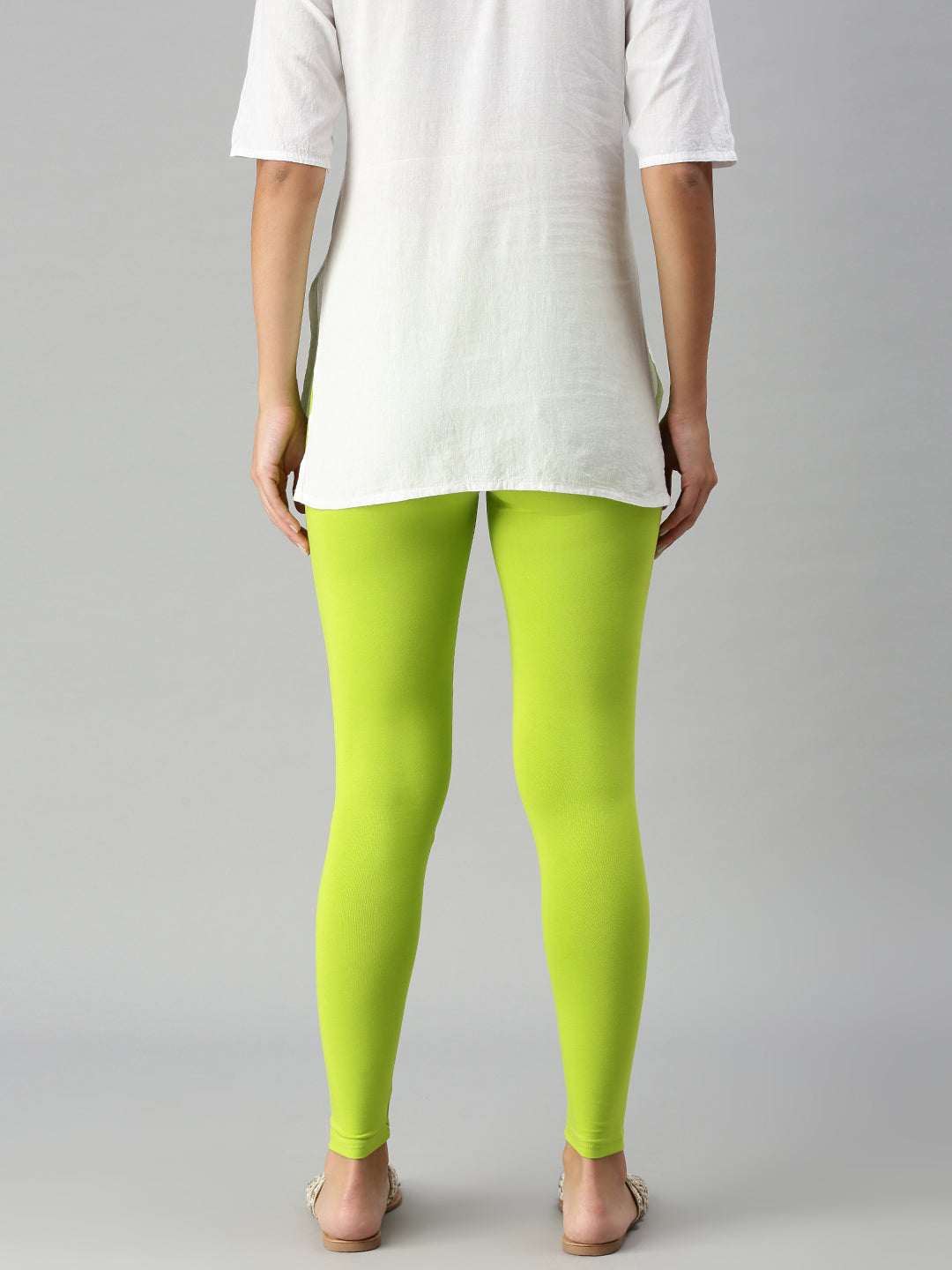 Women Yellow Casual Leggings