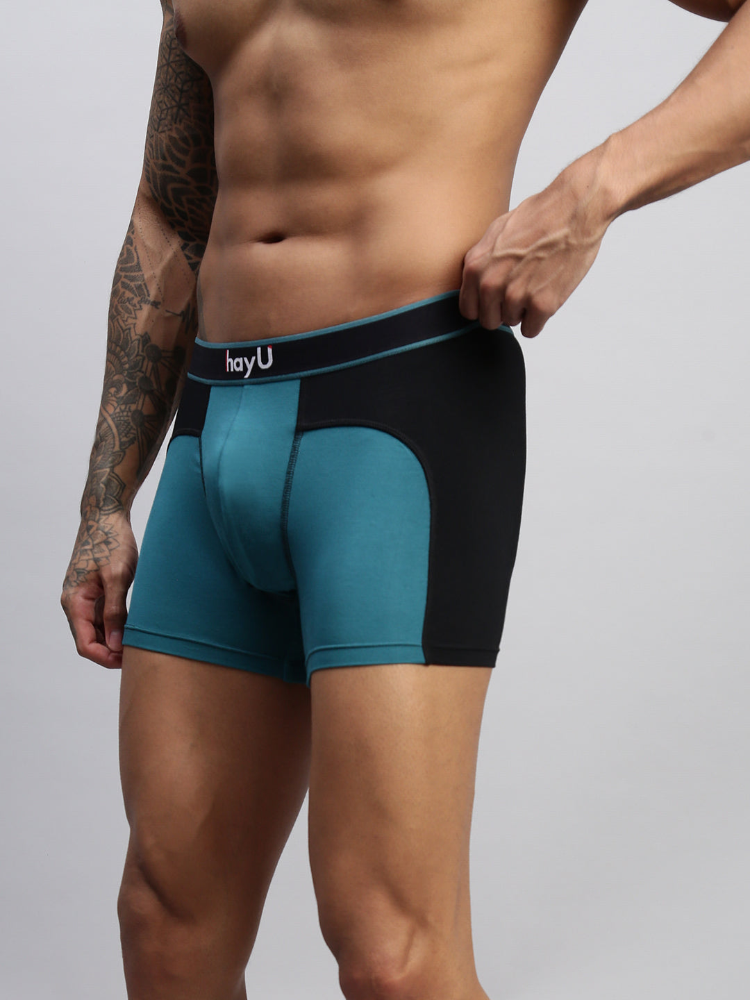 Men Teal Modal Trunks