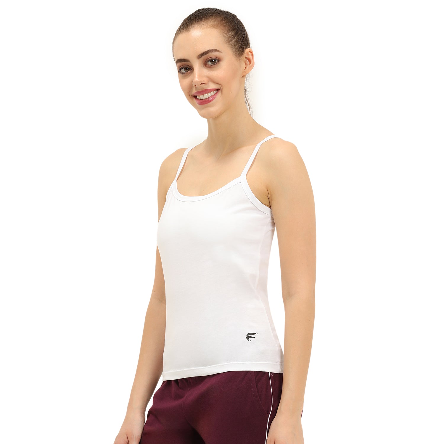 Regular Fit Round Neck Short Length Basic Camisole