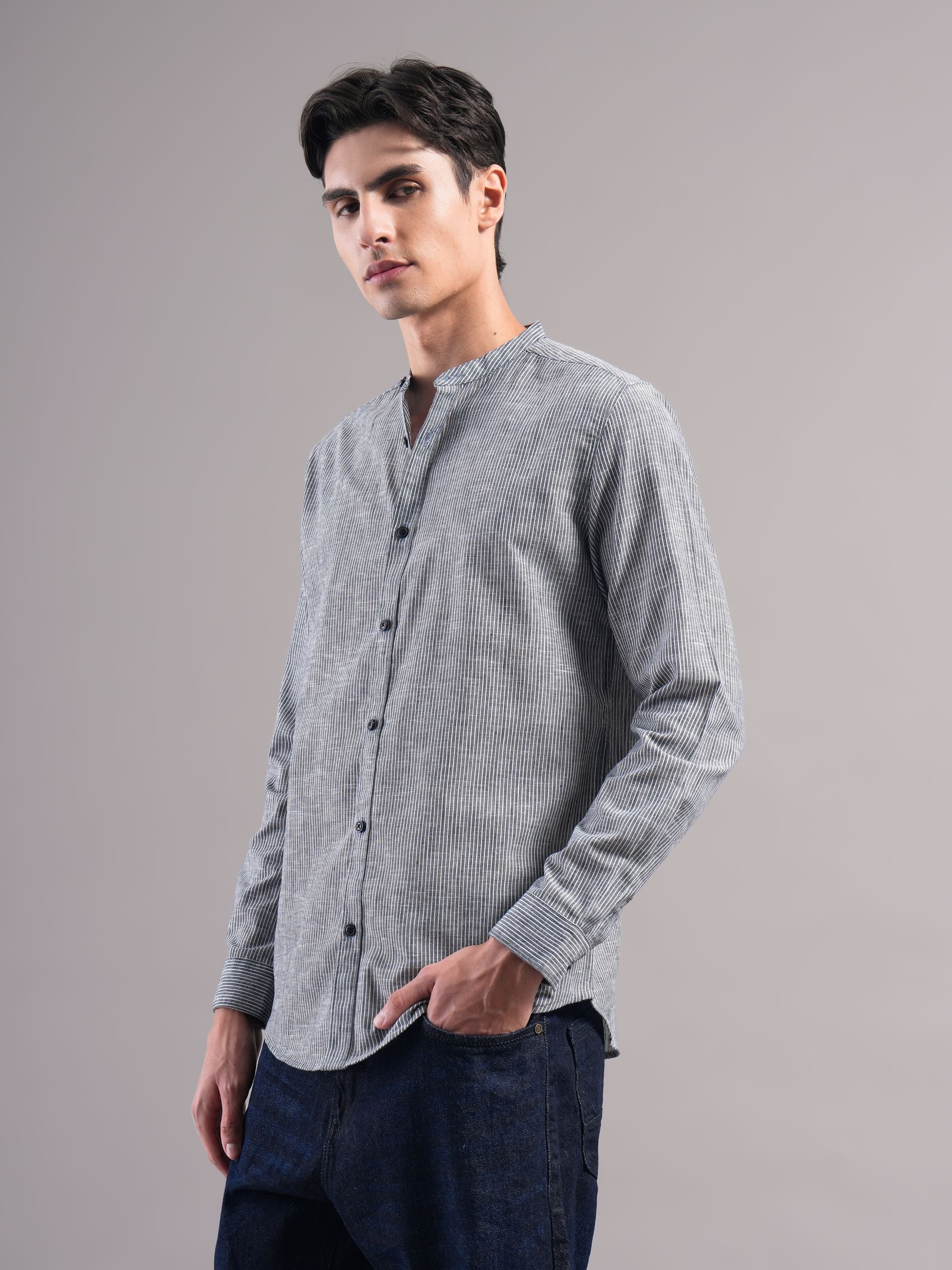 Men Black Casual Shirt
