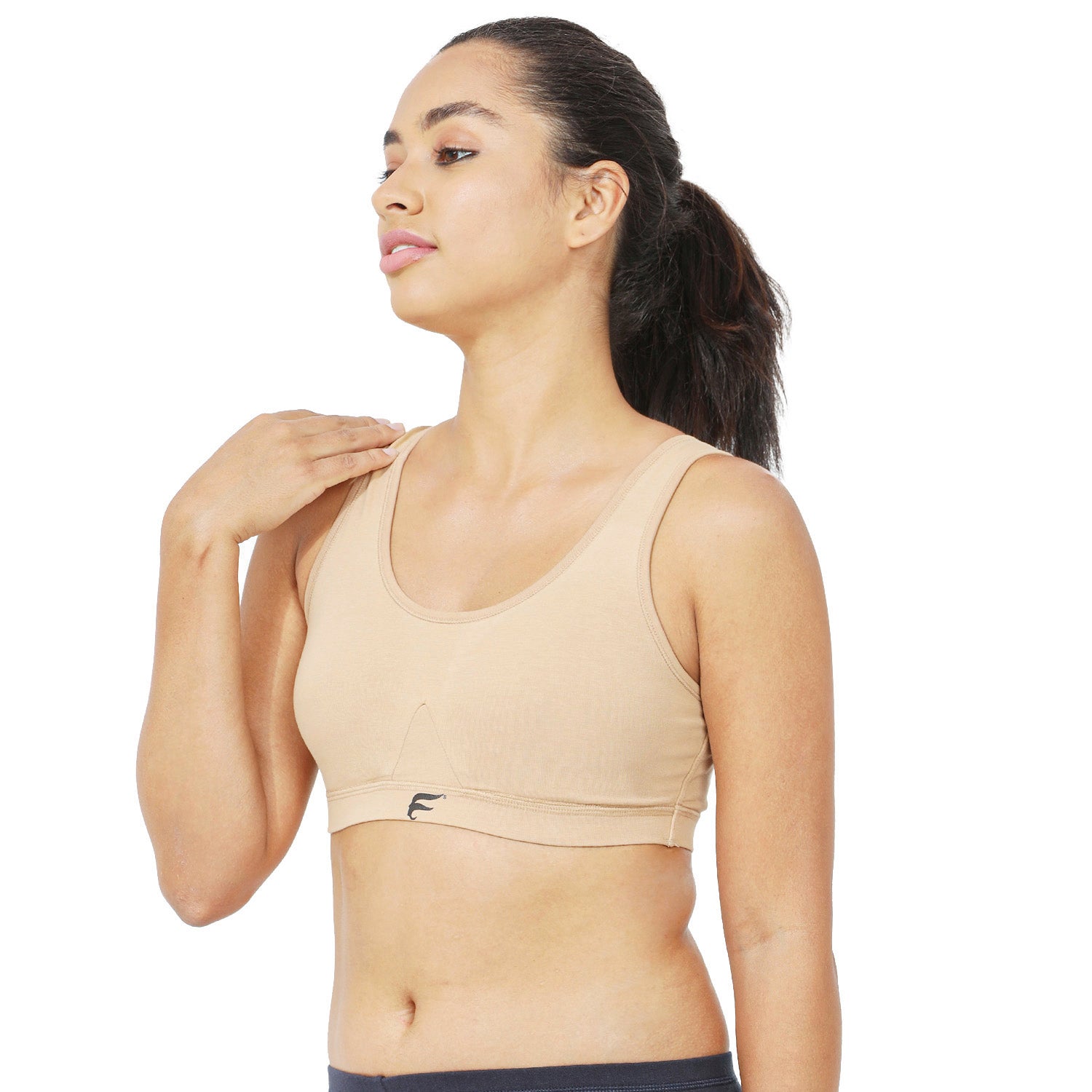 Non-Padded Non-Wired Full Coverage Sports Bra