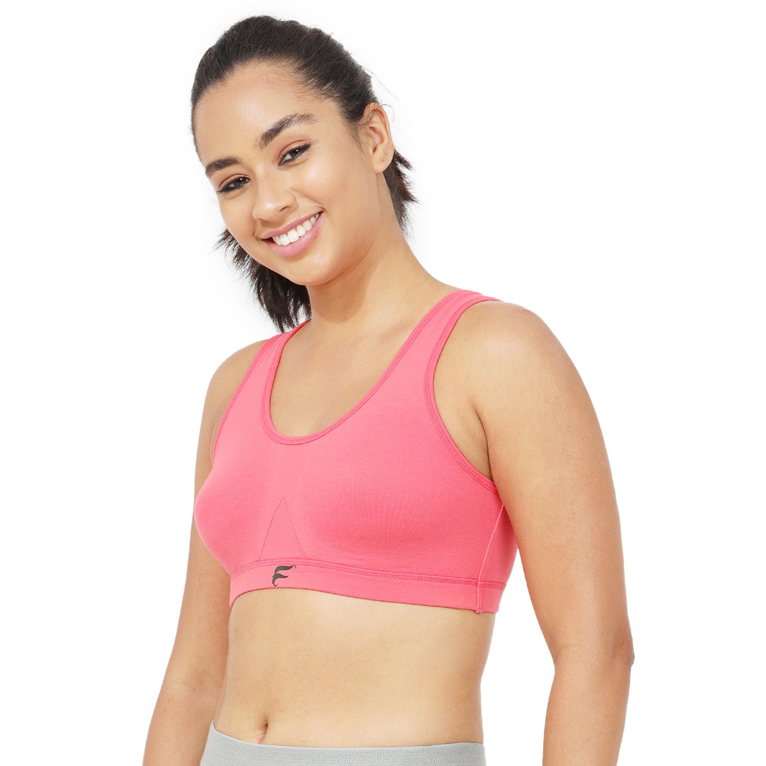 Non-Padded Non-Wired Full Coverage Sports Bra