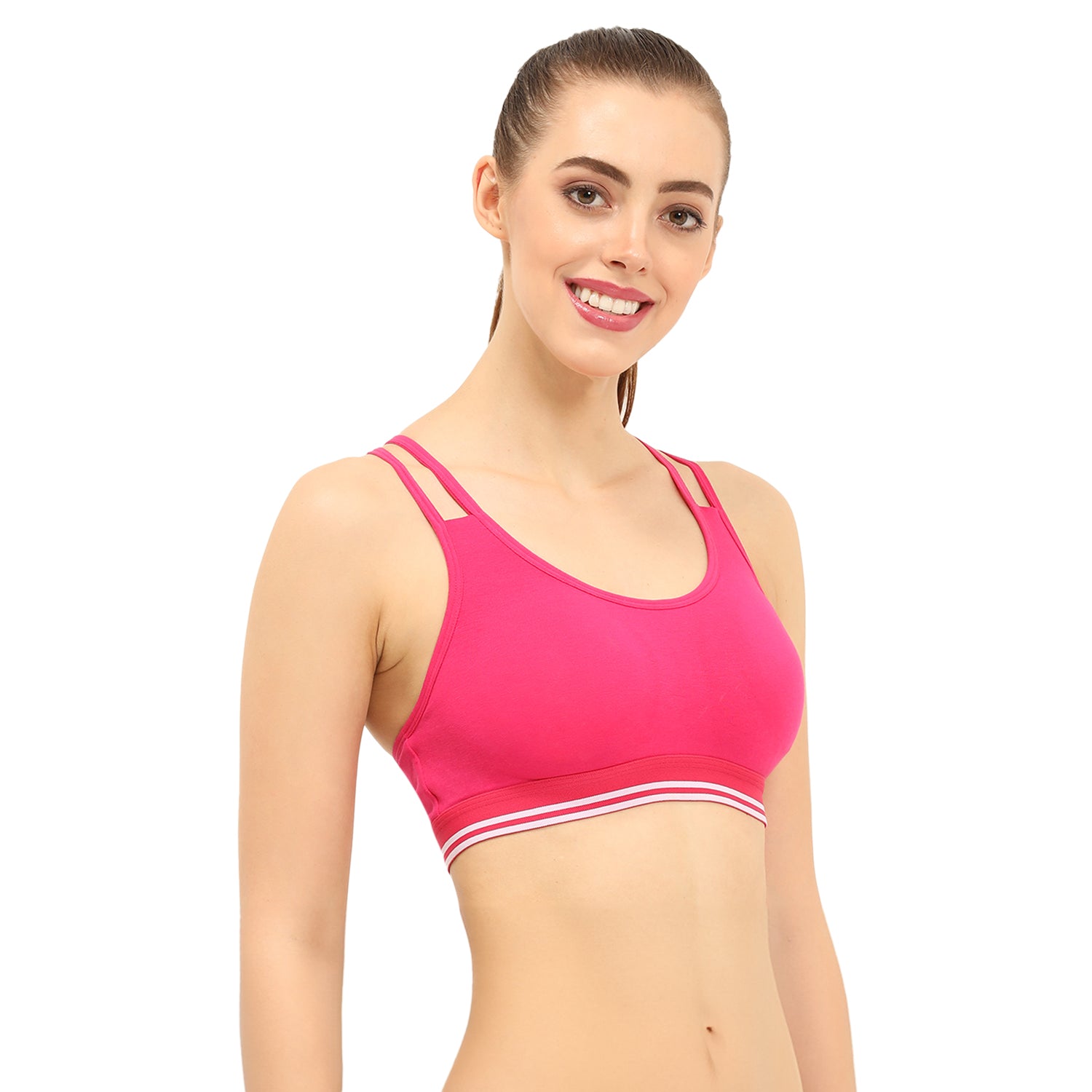 Padded Non-Wired Full Coverage Sports Bra