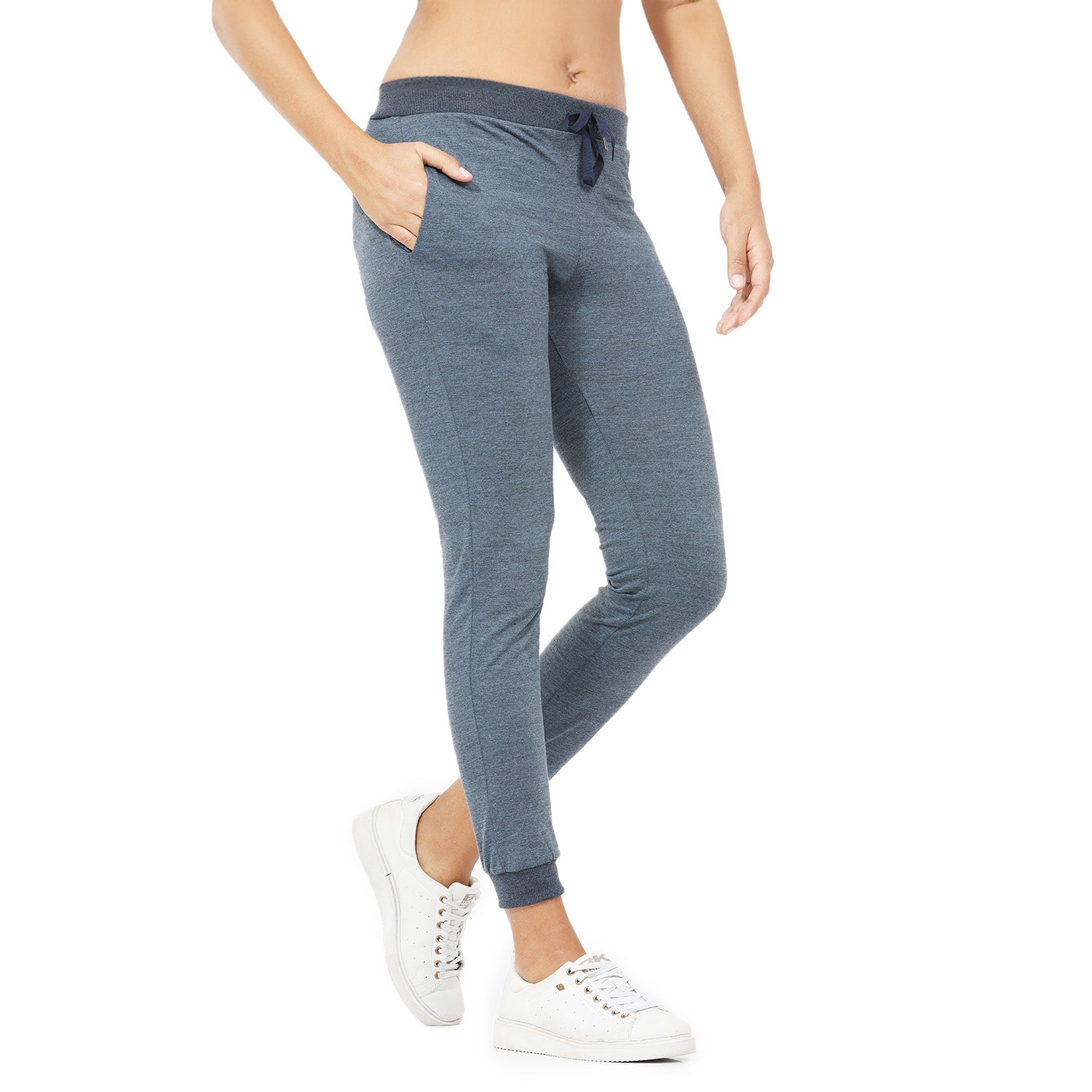 Women Navy Ankle Length Jogger Pant