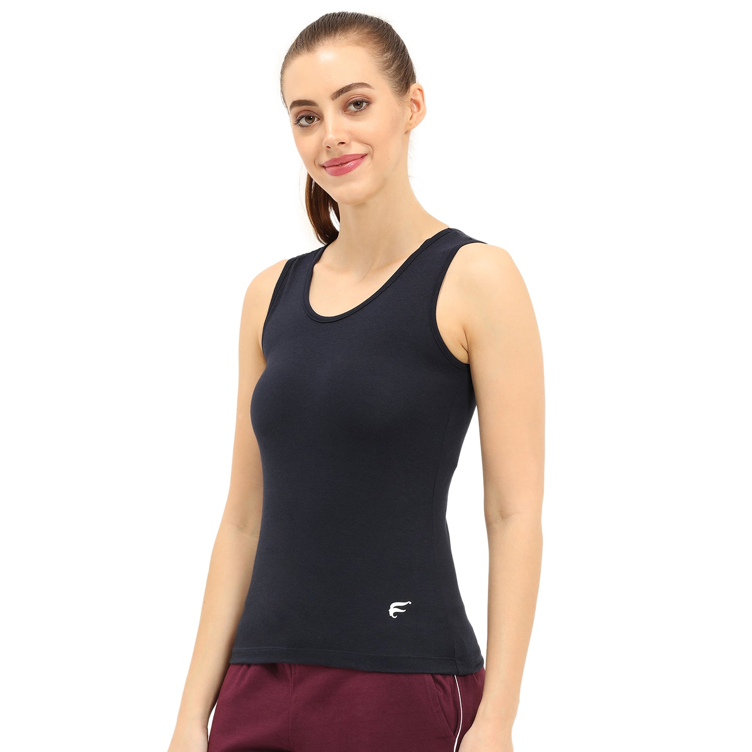 Regular Fit U-Neck Short Length Tank Top