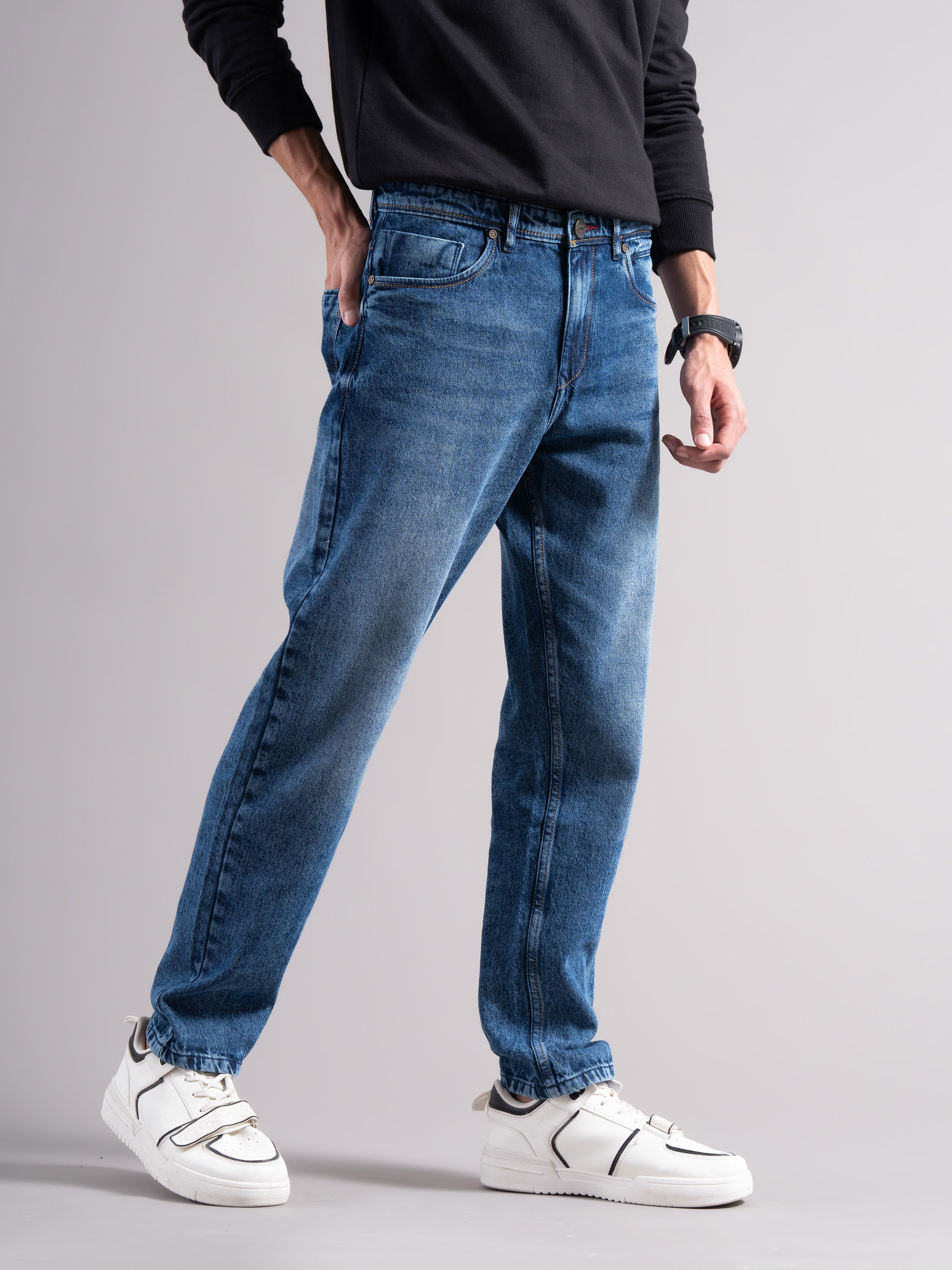 Men Blue Regular Fit Jeans