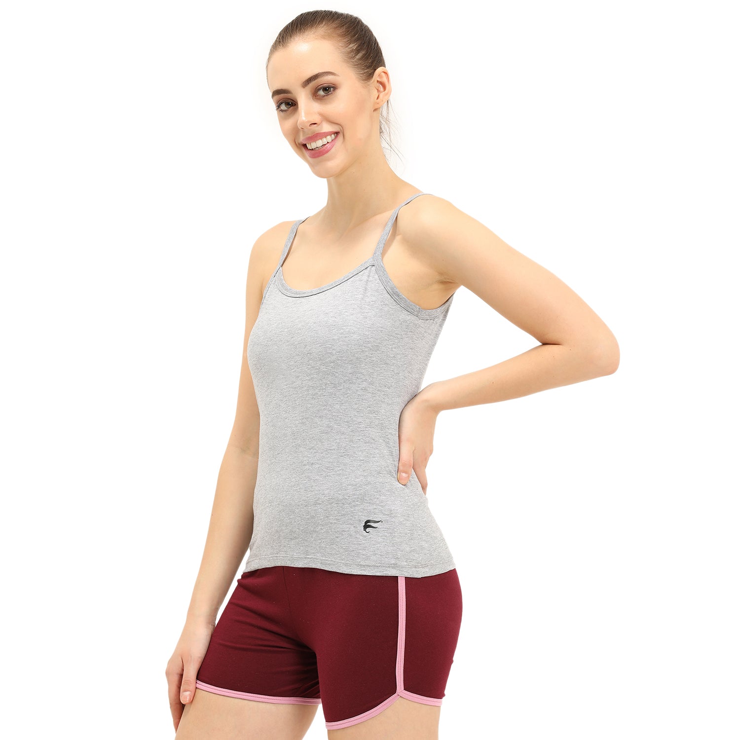 Regular Fit Round Neck Short Length Basic Camisole