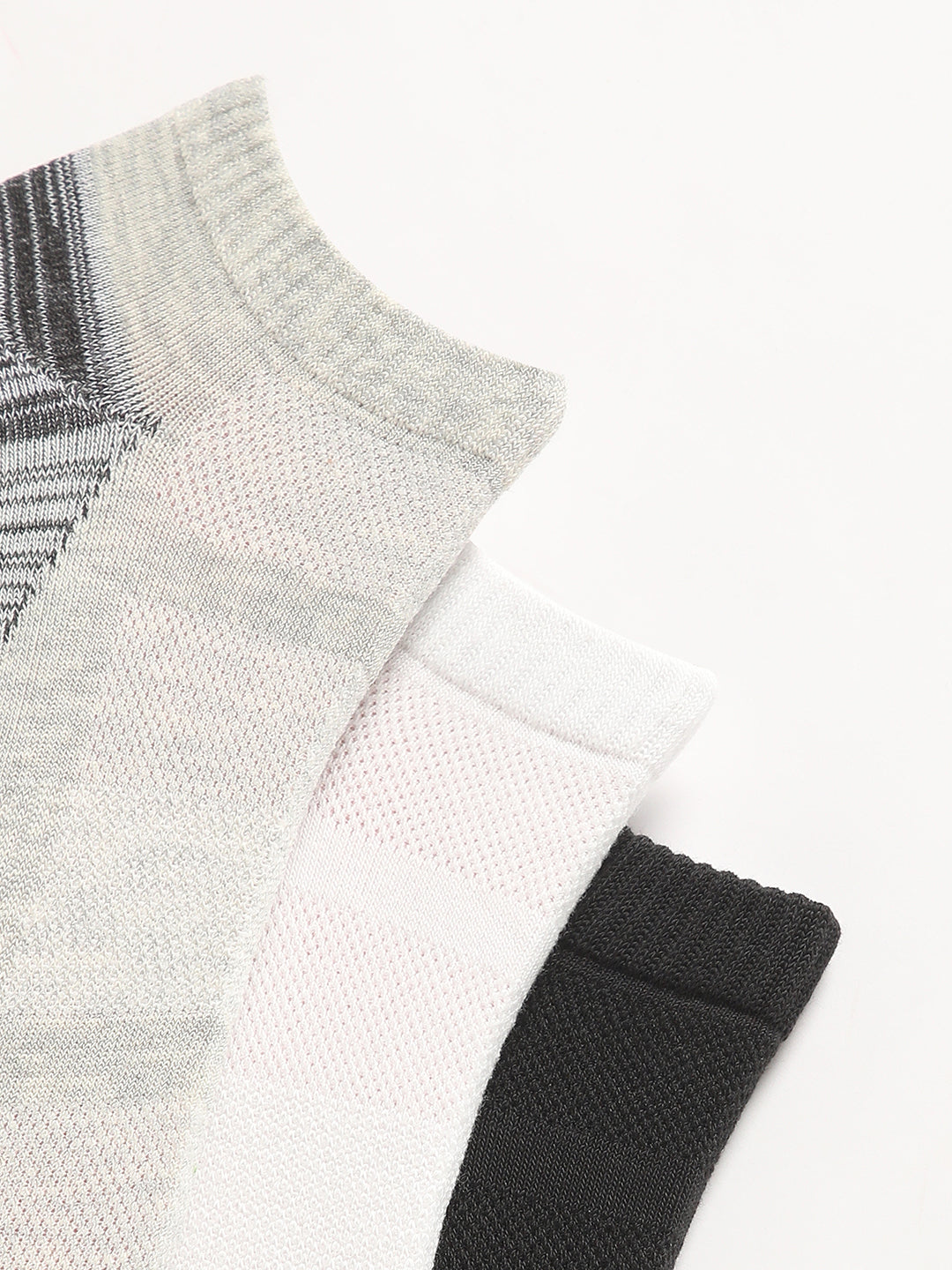 Men Pack of 3 Striped Ankle Length Socks
