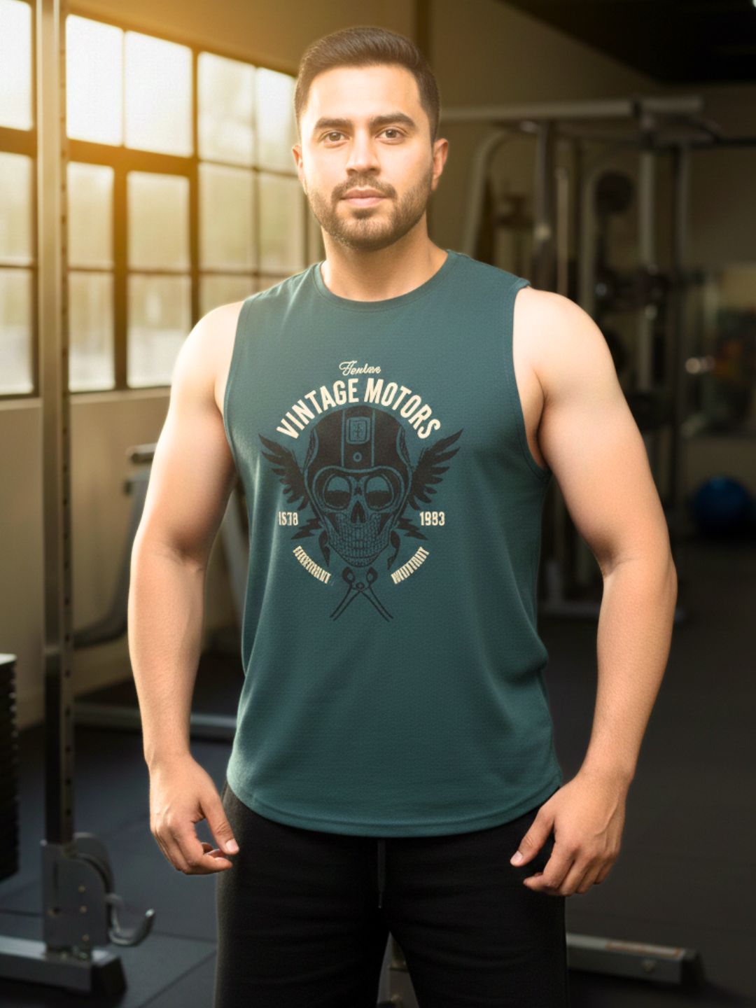 Men Multi Gym Vest T-Shirt Pack Of 2