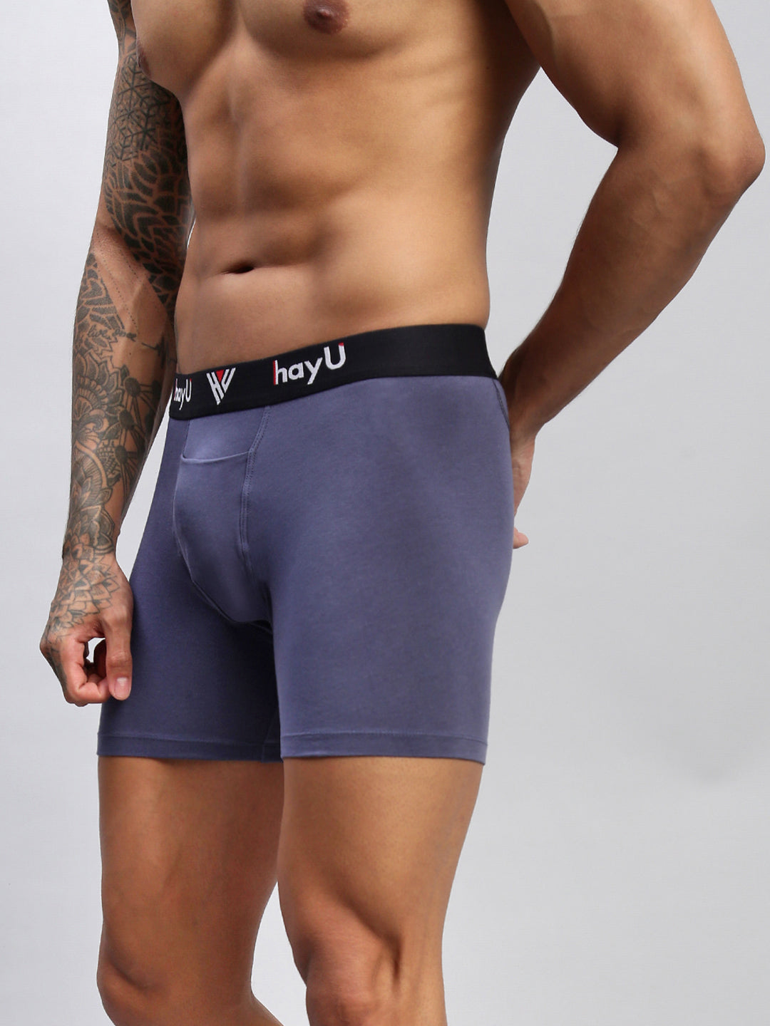 Men Cotton Elastane Boxer Briefs