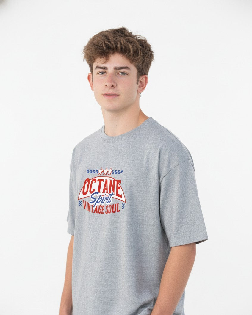 Men Oversized Cotton Printed T-Shirt