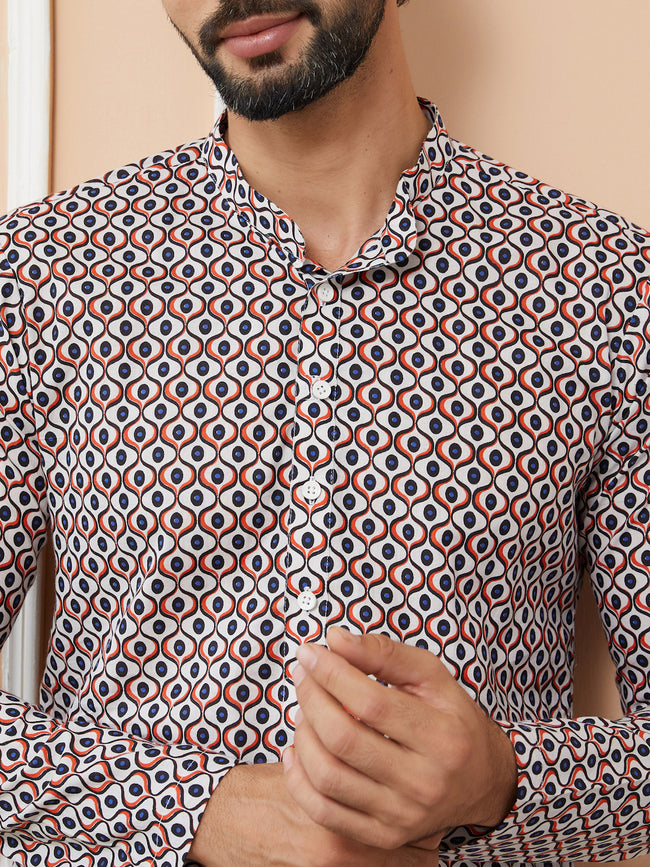 Men Multi Cotton Kurta