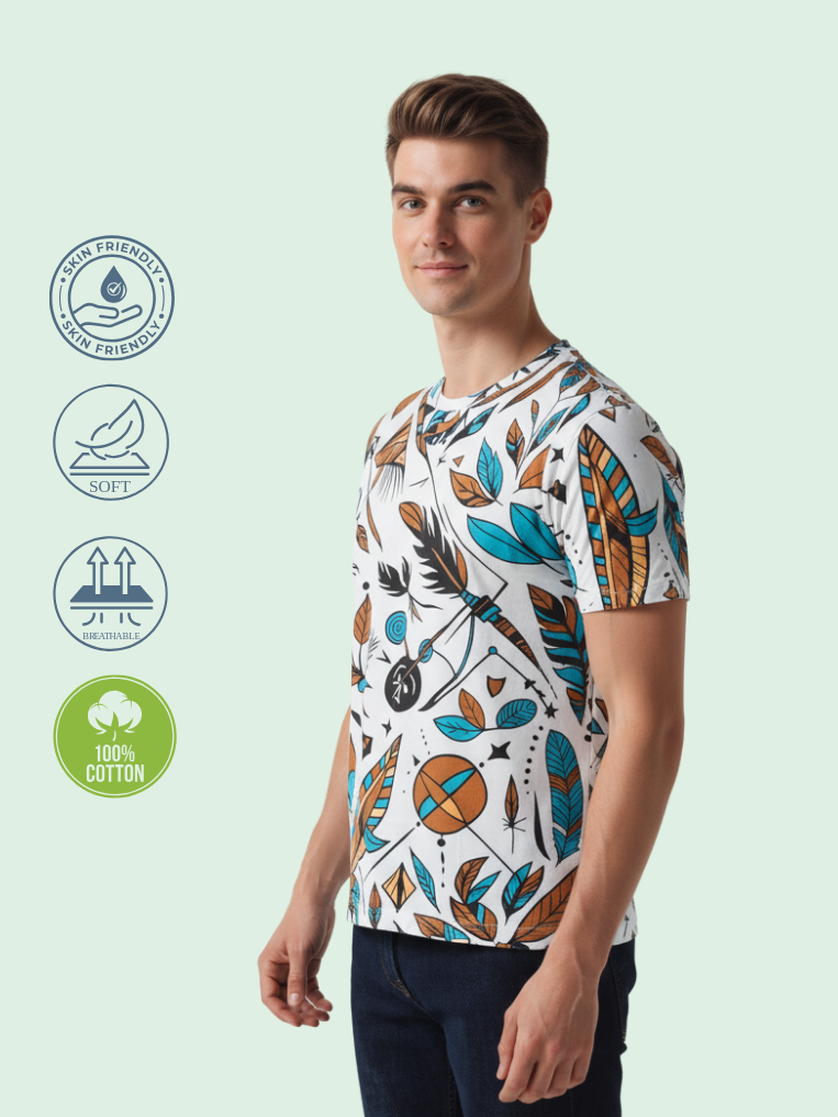 Men All-Over Cotton T-Shirt