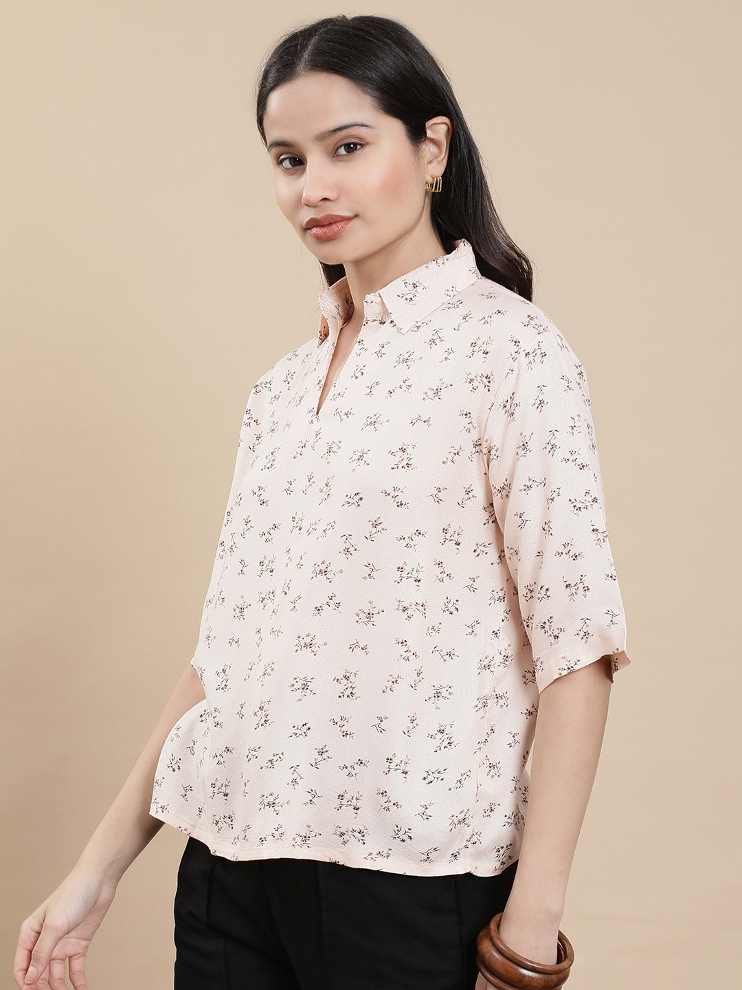 Women Beige Casual Top
