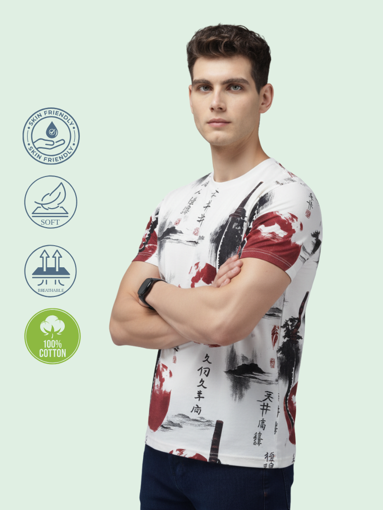 Men All-Over Cotton T-Shirt