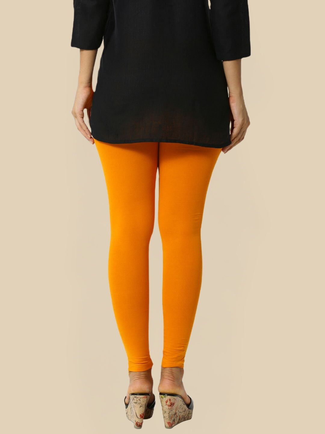 Women Yellow Casual Leggings