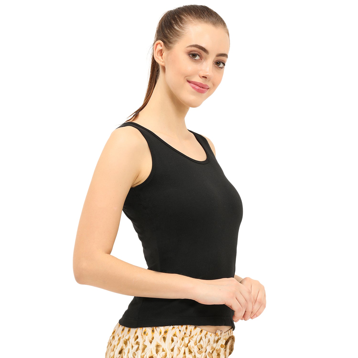 Regular Fit U-Neck Short Length Tank Top