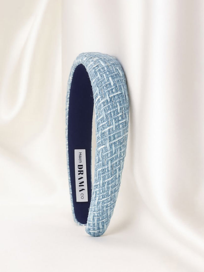 Women Multi Tweed Puff Hair Band