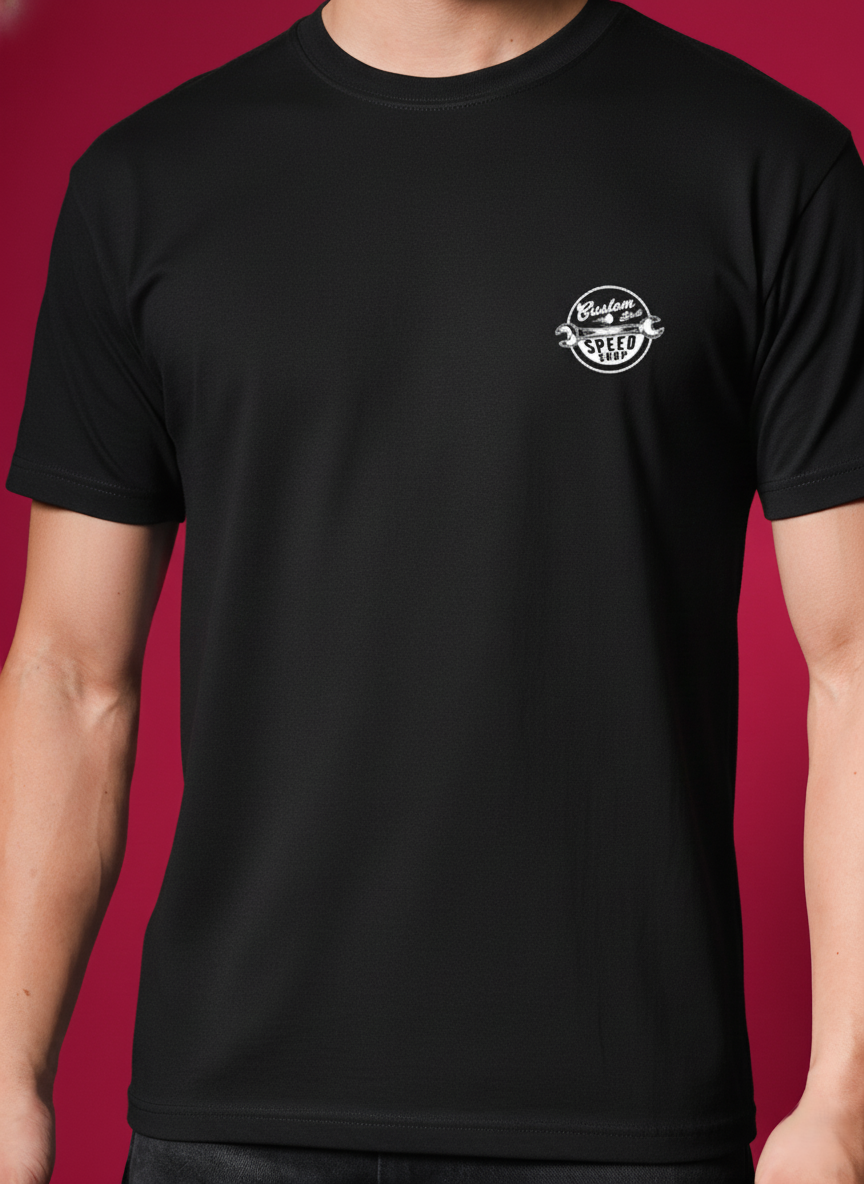 Men Round Neck Cotton T-Shirt