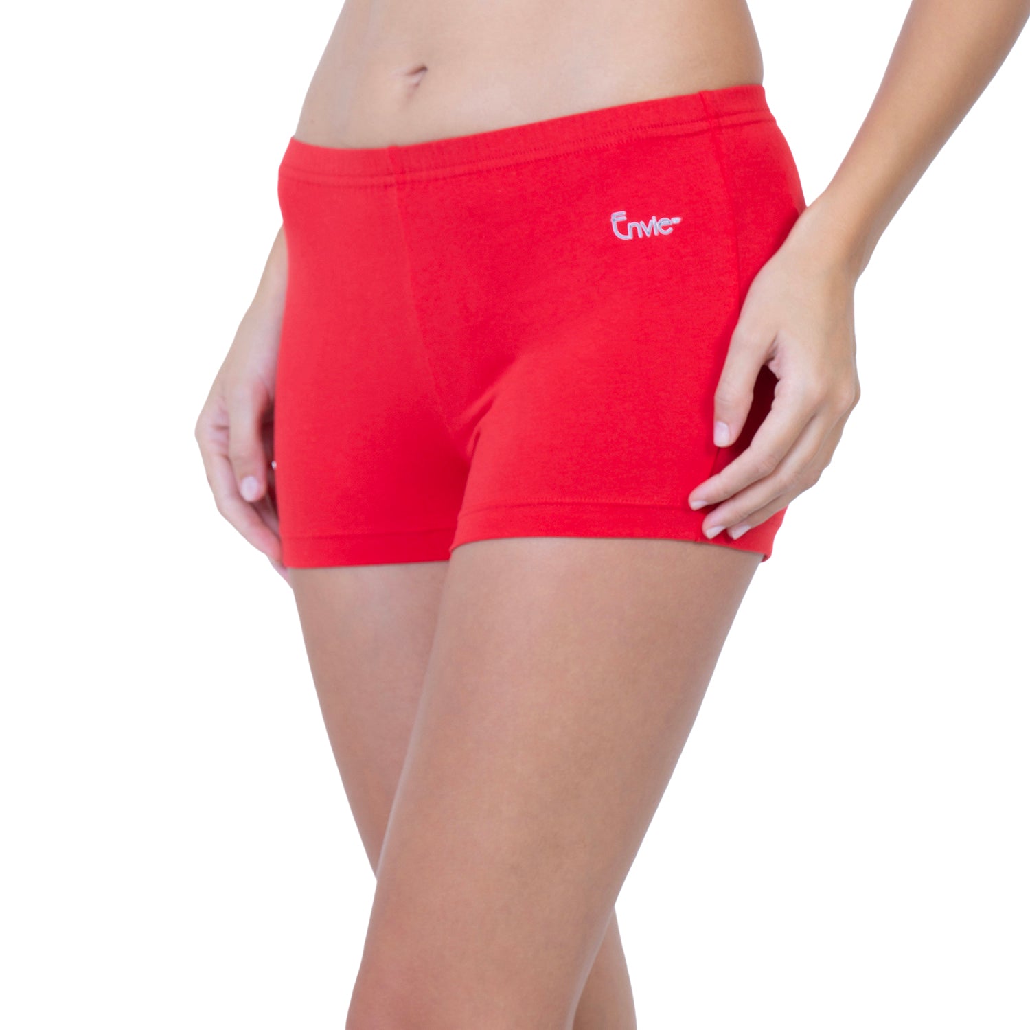 Women Red Basic Underskirt Shorts