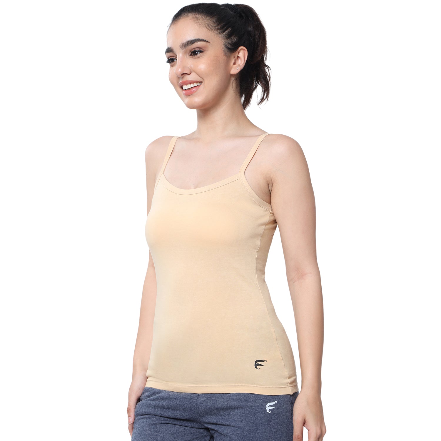 Regular Fit Round Neck Short Length Basic Camisole