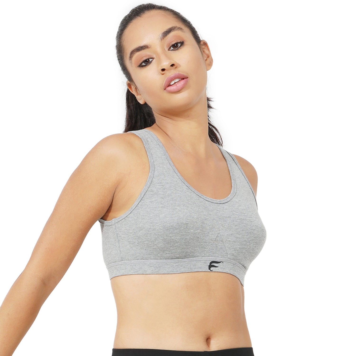 Non-Padded Non-Wired Full Coverage Sports Bra