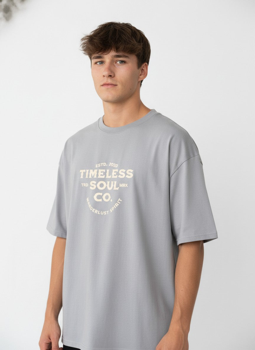 Men Oversized Cotton Printed T-Shirt