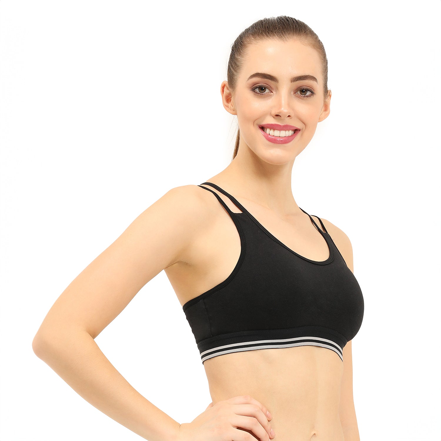 Padded Non-Wired Full Coverage Sports Bra