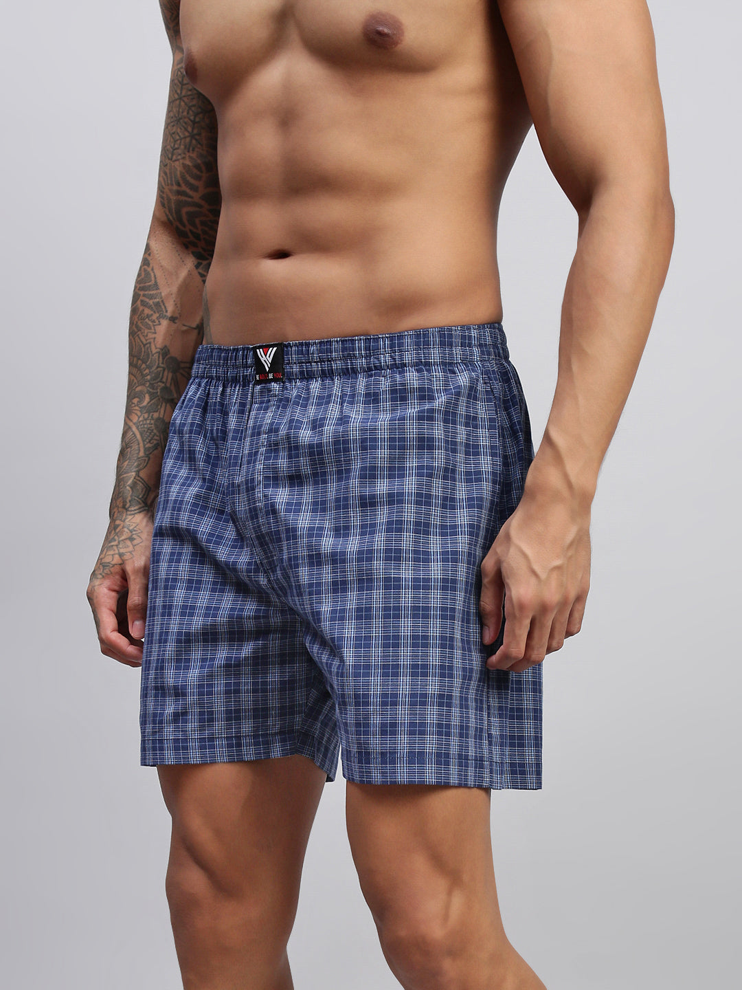 Men Striped Cotton Boxer Shorts