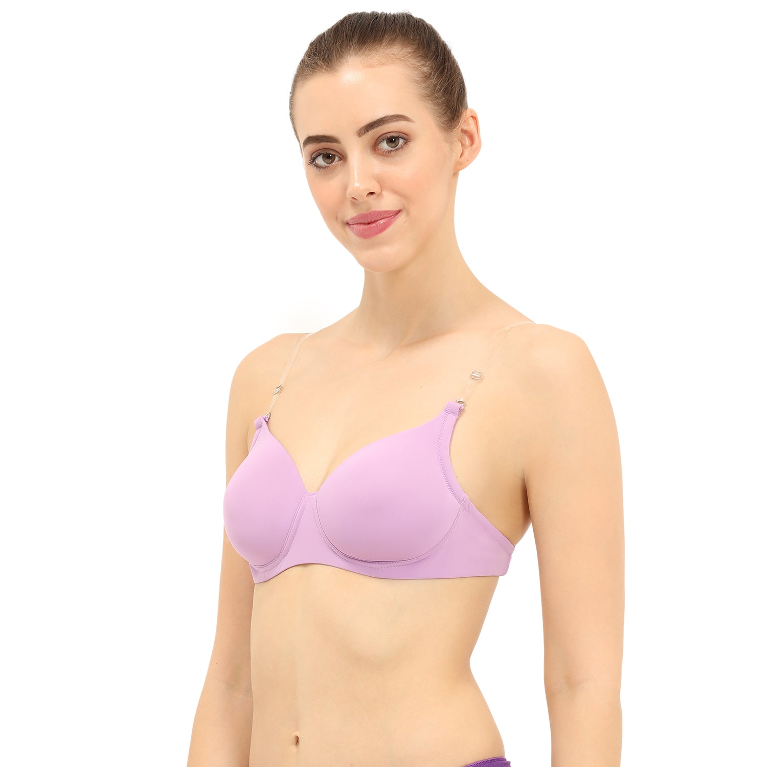 Padded Non-Wired 3/4th Coverage Backless Bra