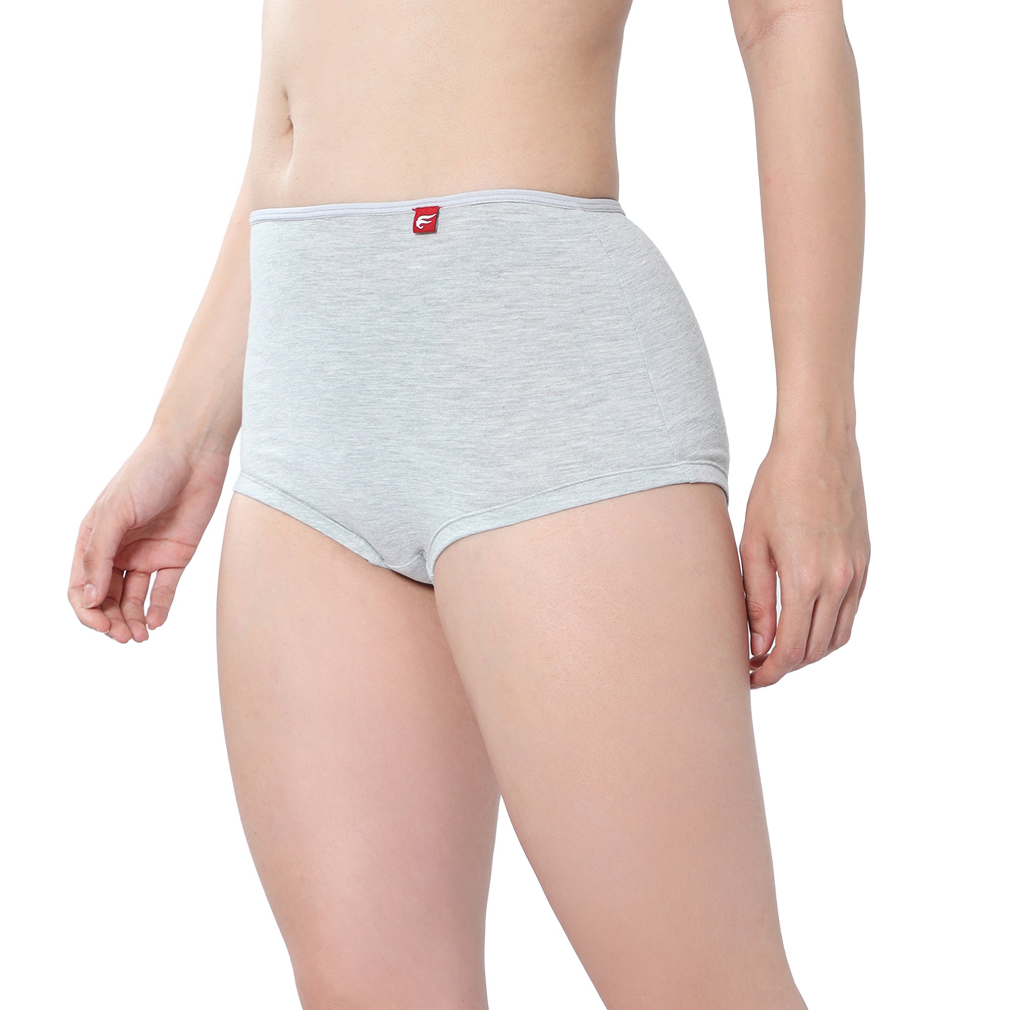 Women Grey Midrise Comfort Boyshorts