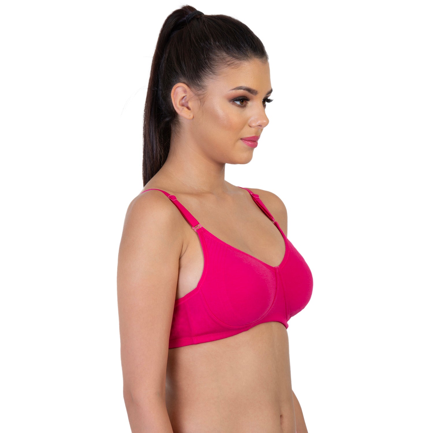 Non-Padded Non-Wired 3/4th Coverage Minimizer Bra