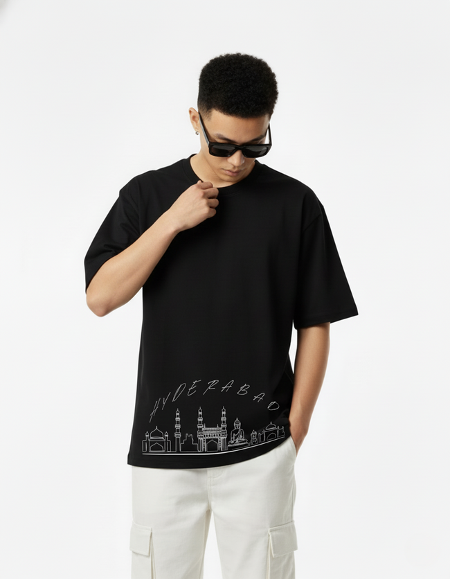 Men Printed Cotton Oversized T-Shirt
