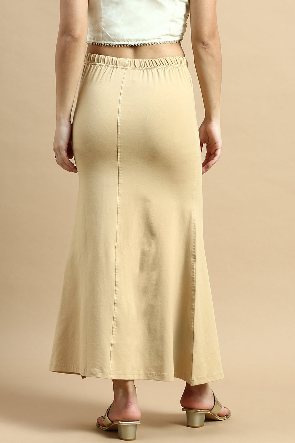 Women Beige Saree Shapewear