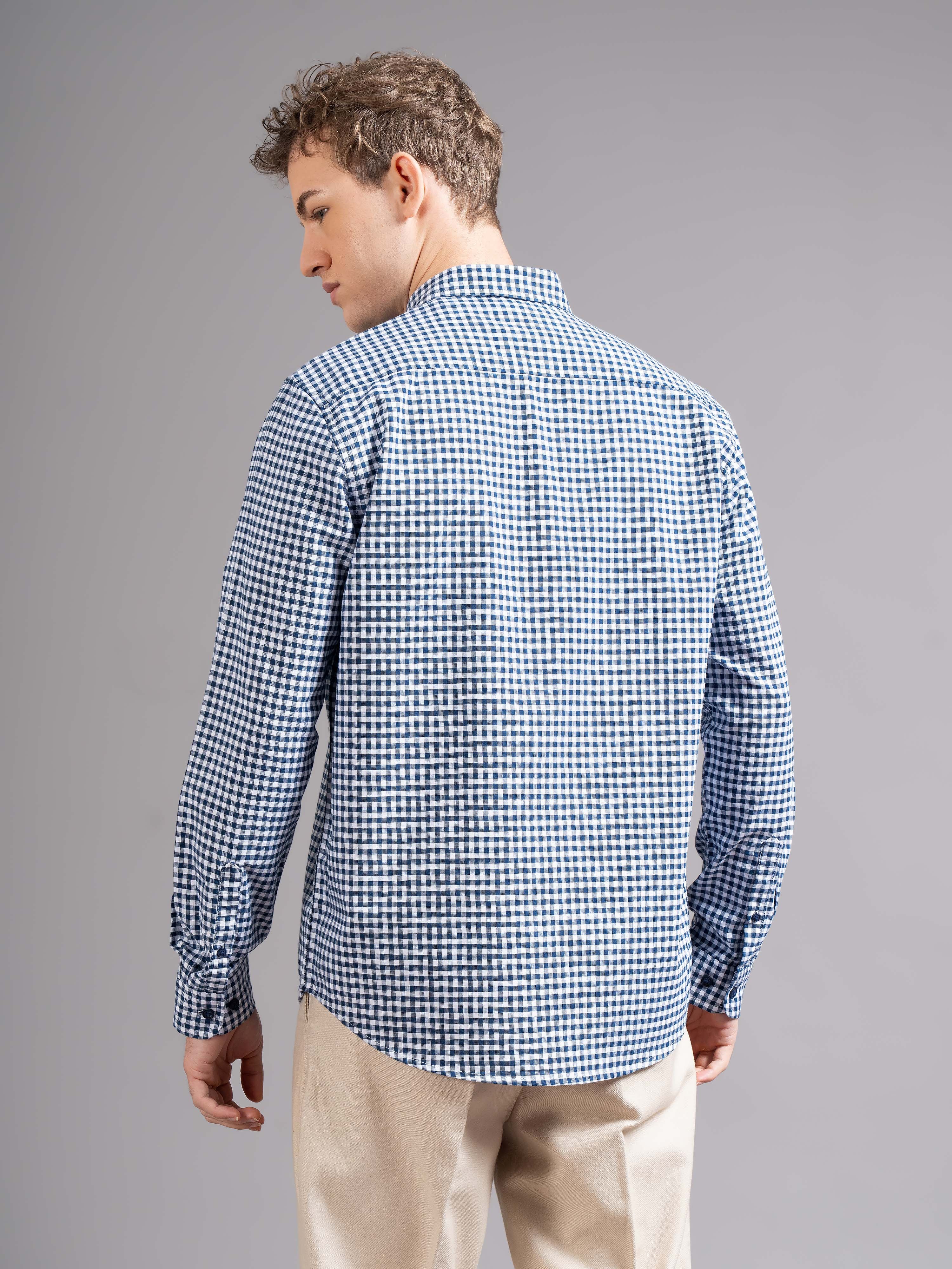 Men Teal Oxford Shirt