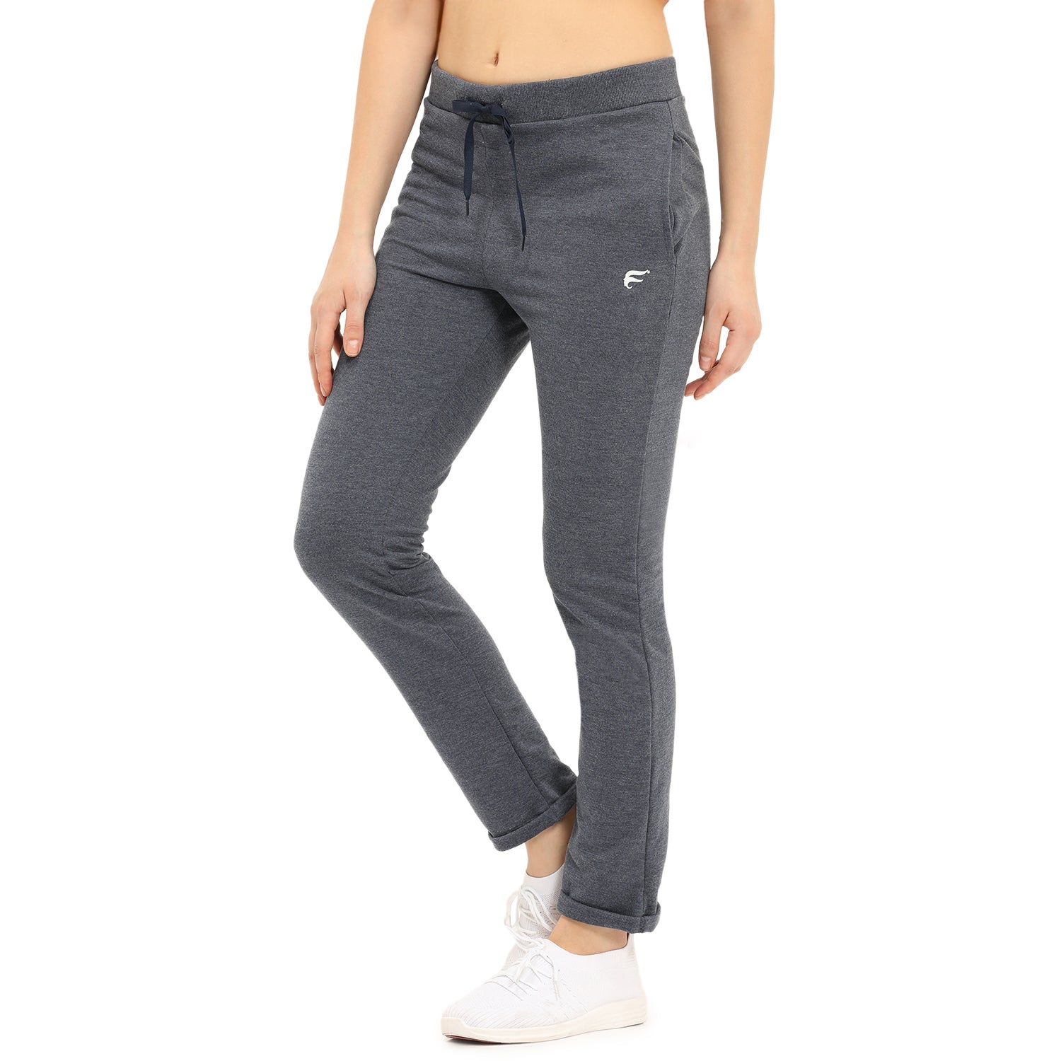 Women Blue Ankle Length Track Pant