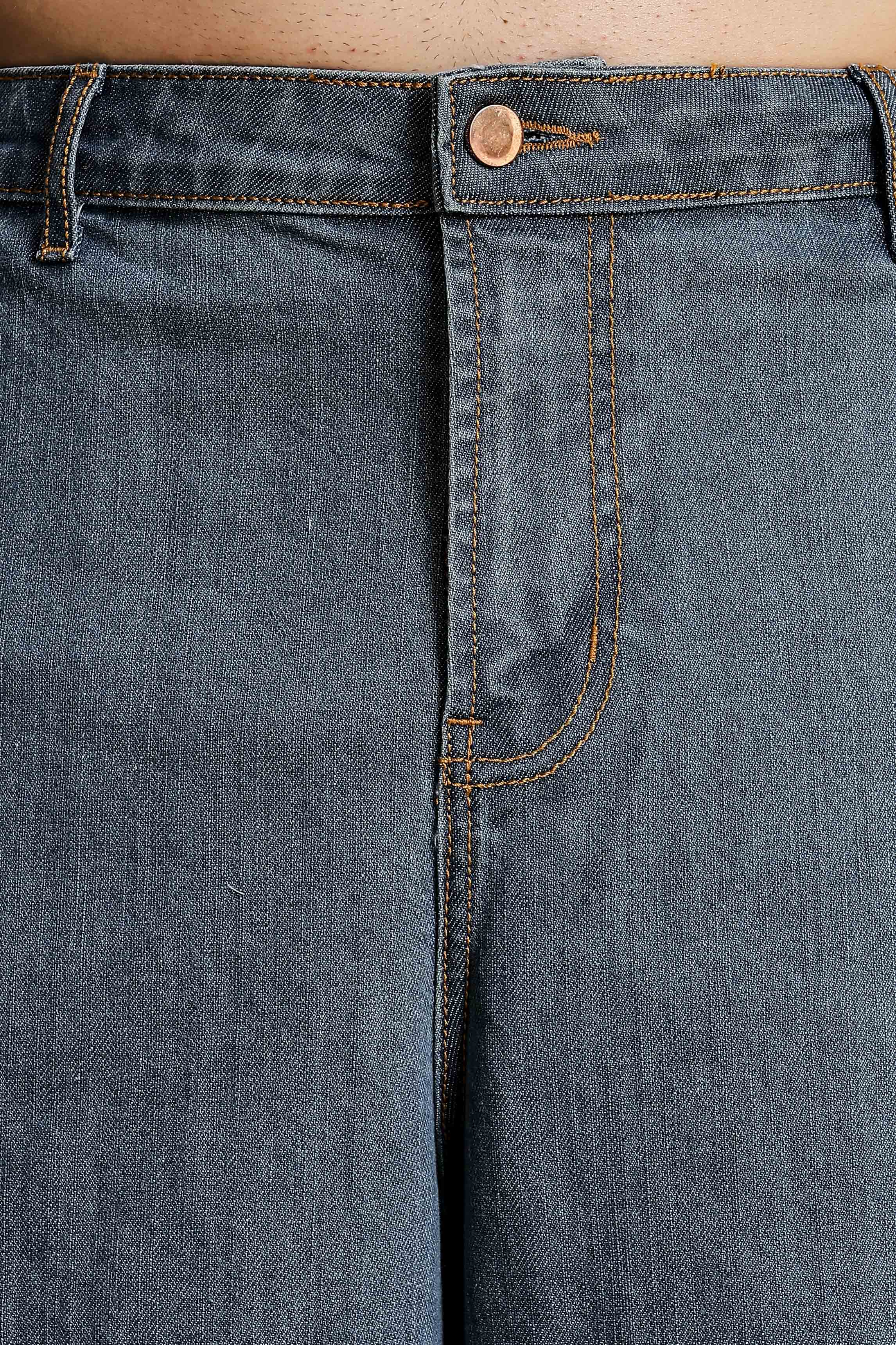 Unisex Blue Denim Cargo Trousers