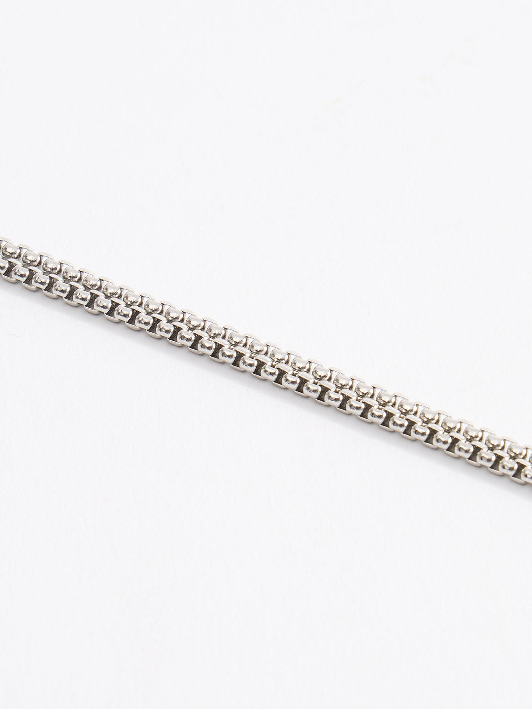 Men Edgy Razor Blade Pendant Chain With Lobster Closure