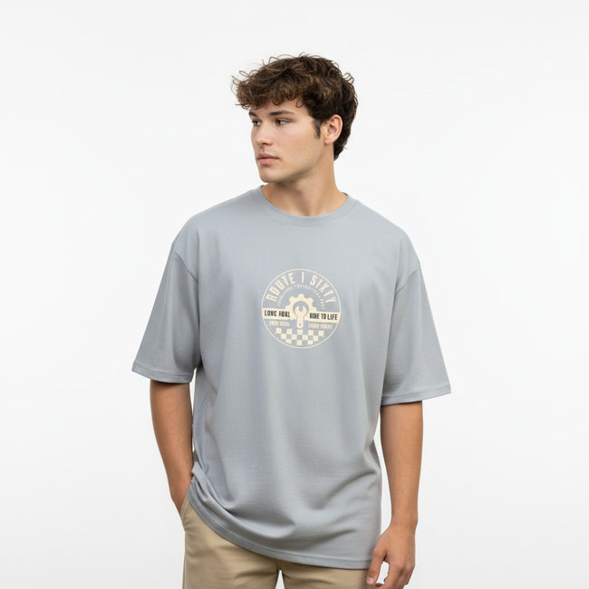 Men Oversized Cotton Printed T-Shirt