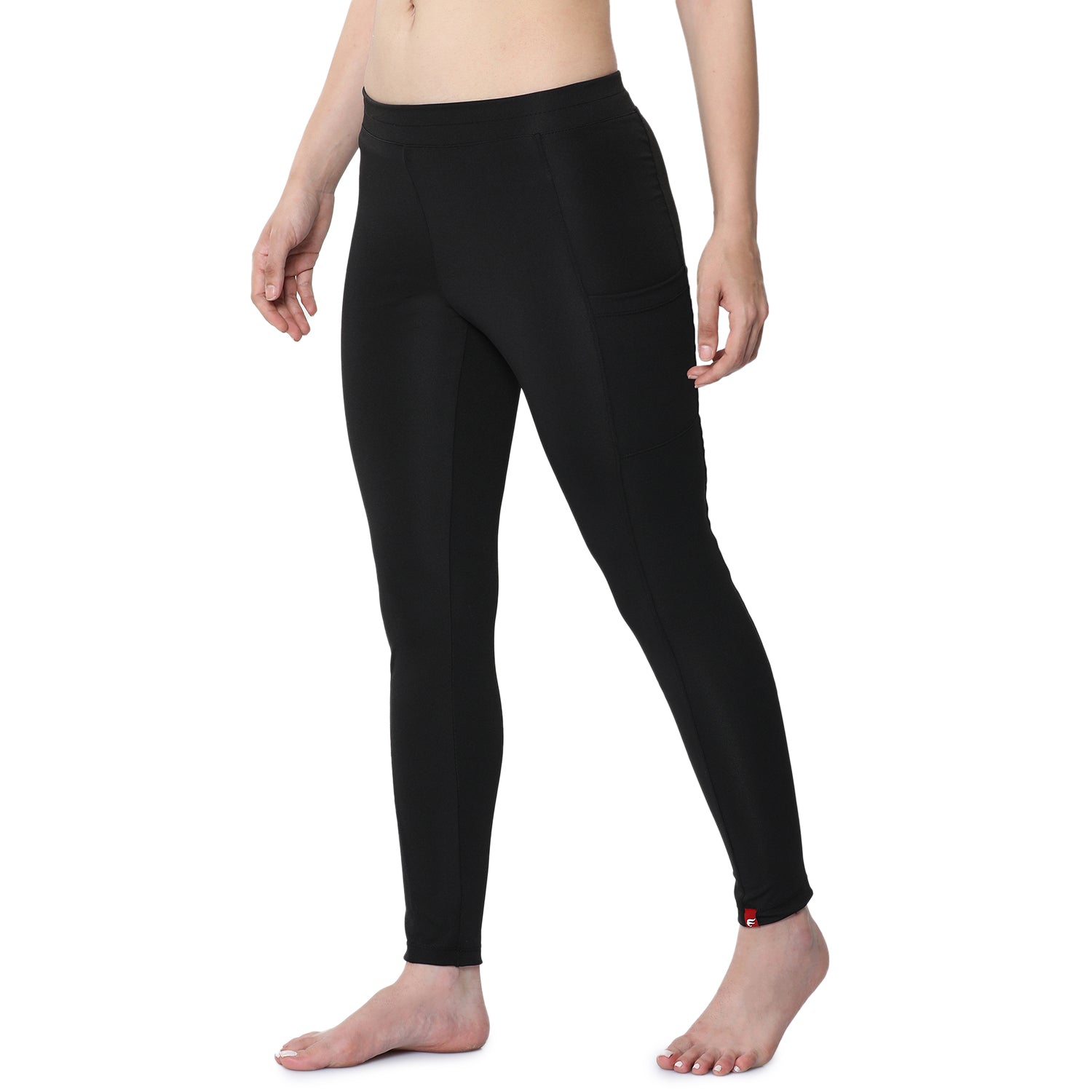 Women Black Ankle Length Yoga Pant